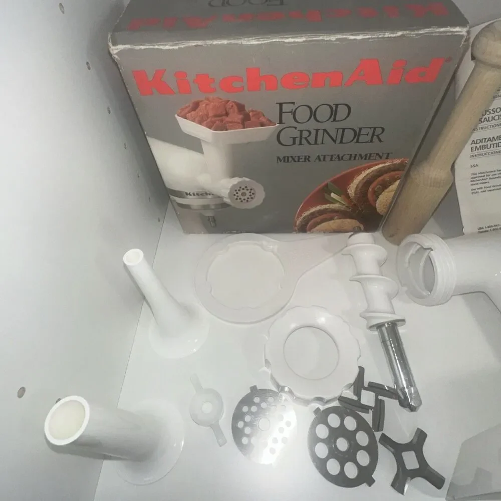 KitchenAid FGA Food Grinder Stand Mixer Attachment and SSA Sausage Stuffer